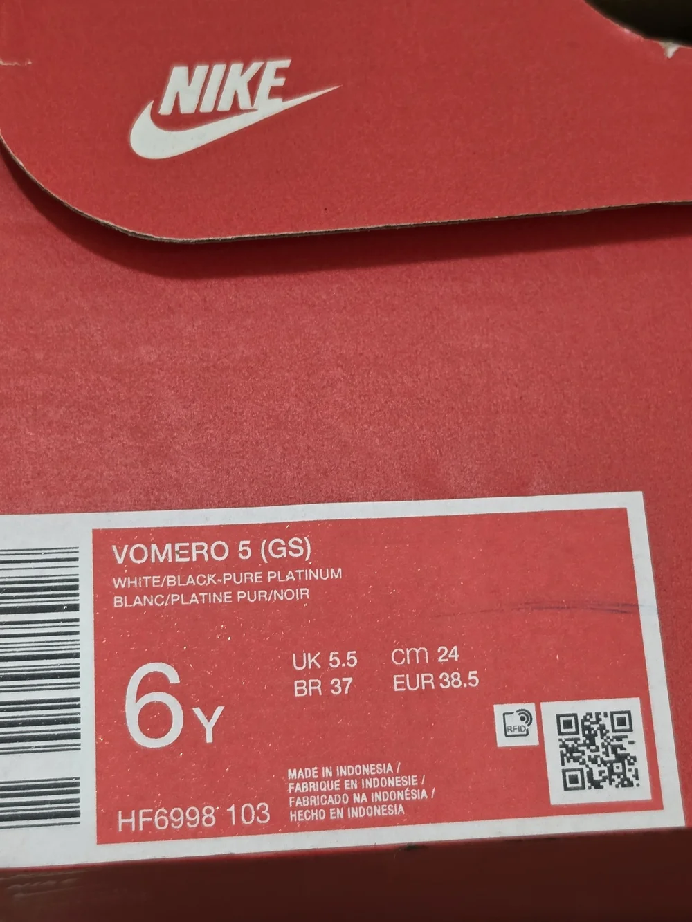 Nike Zoom Vomero 5 Photo Blue (GS) Size 6Y